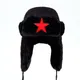 Men pentagram Lei Feng Winter Hat Aviator Outdoor Ear Flaps Bomber Cap Proof Trapper Russian Hat