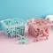 30pcs Plastic Clothes Pegs Laundry Clothes Pins with Storage Basket Windproof Clothing Towel Clips