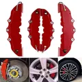 1Pair Car 3D Brake Caliper Front & Rear Accessories Kit Brake Caliper Cover Brake Caliper Car