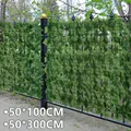 1/3M Artificial Leaves Fence Plastic Hedges Panels Garden Decorative Privacy Protective Screen