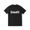 2024 summer new Crossfit ha annunciato la maglietta nera a maniche corte da uomo più adatta cool