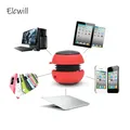 Mini Column Speaker Wired Stereo Sound Box Hamburger Shape Loudspeaker Audio Music Player for Mobile