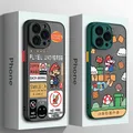 Classic game Super Marios Phone Case For iPhone 15 14 13 12 11 Pro Max X XR XSMax 7 8 Plus Matte