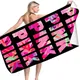 Sexy Pink Love Brand Towelie Swimwear Beach Towels Quick Dry Sport Towels Leopard Microfiber Towels