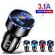 Portable Car Phone Charger Fast Charging Car Charger Adapter For Mobile Phone USB Dual Ports Car
