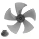 Replacement Fan Blade for 14 Inch Stand Fan Easy to Disassemble and Clean Five Leaf Design for