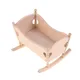 1pc 1:12 Dollhouse Miniature Wooden Baby Bed for doll Furniture Decoration Toy Children Kids Gift