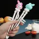 1 Pair Cartoon Animal Baby Learning Training Chopsticks Beginner Chopstick Tableware Kids Eating