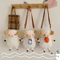 Women New Cute Funny Plush Little Sheep Shoulder Bag Girl Doll Messenger Bag Children Korean Cartoon