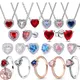 Hot selling 925 sterling silver classic heart-shaped series zircon hearts necklace ring earrings
