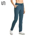 Casual Women Trousers Stretch Mid Rise Drawstring Long Pants Full Length Travel Athletic Sweatpants