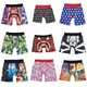 Print Men Underwear Boxershorts Fashion Man Underpants Panties Print Men Innerwear Mens Trunks