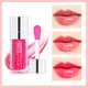 5 Colors Lip Oil Hydrating Plumping Lip Coat For Lipstick Gloss Tinted Lip Plumper Serum