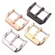 Wholesale 20pcs Watchband Buckle Stainless Steel Middle Brushed Strap Clasp Silver Gold Black Watch