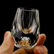 Creative Crystal Glass Vodka Glass Sake Liquor Liquor Bar Liqueur Double Bottom Gold Foil Glass Tea
