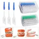 200PCs/Set Silicone Interdental Brushes Soft Teeth Cleaning Brush Dental floss Toothpicks Dental