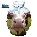 3D Print Funny Cow Graphic Hoodies For Men Hip Hop Couple Pullovers Hoodie Tops Casual Cattle Print