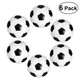 Hot 6PCS 32mm Black White Socer Ball For Entertainment Flexible Trained Relaxed Kids Small Socer