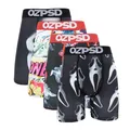 4Pcs Sexy Print Men Underwear Boxer Cueca Male Panty Lingerie Men Underpants Panty Boxershorts S-XXL