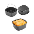 Non-stick Cake Baking Tray Basket Airfryer for Baking Dish Pan Air Fryer Accessories Baking Basket