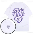 Ragazze non piangono lettere stampa divertente carino camicia di cotone camicia grafica donna