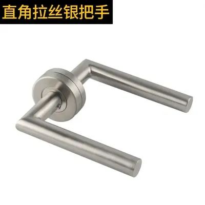 Door Handle Set Stainless Steel Lock Interior Home Door Handle Lock Durable Adjustable Latch