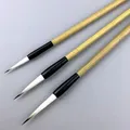 3pcs/lot Slim Chinese Painting Brush Liner Brush Slender Gold Calligraphy Writing Woolen Rabbit Hair