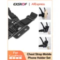 Mobile Phone Holder For Mobile Phone For Action Camera Chest Strap J Stand For iPhone Samsung Huawei