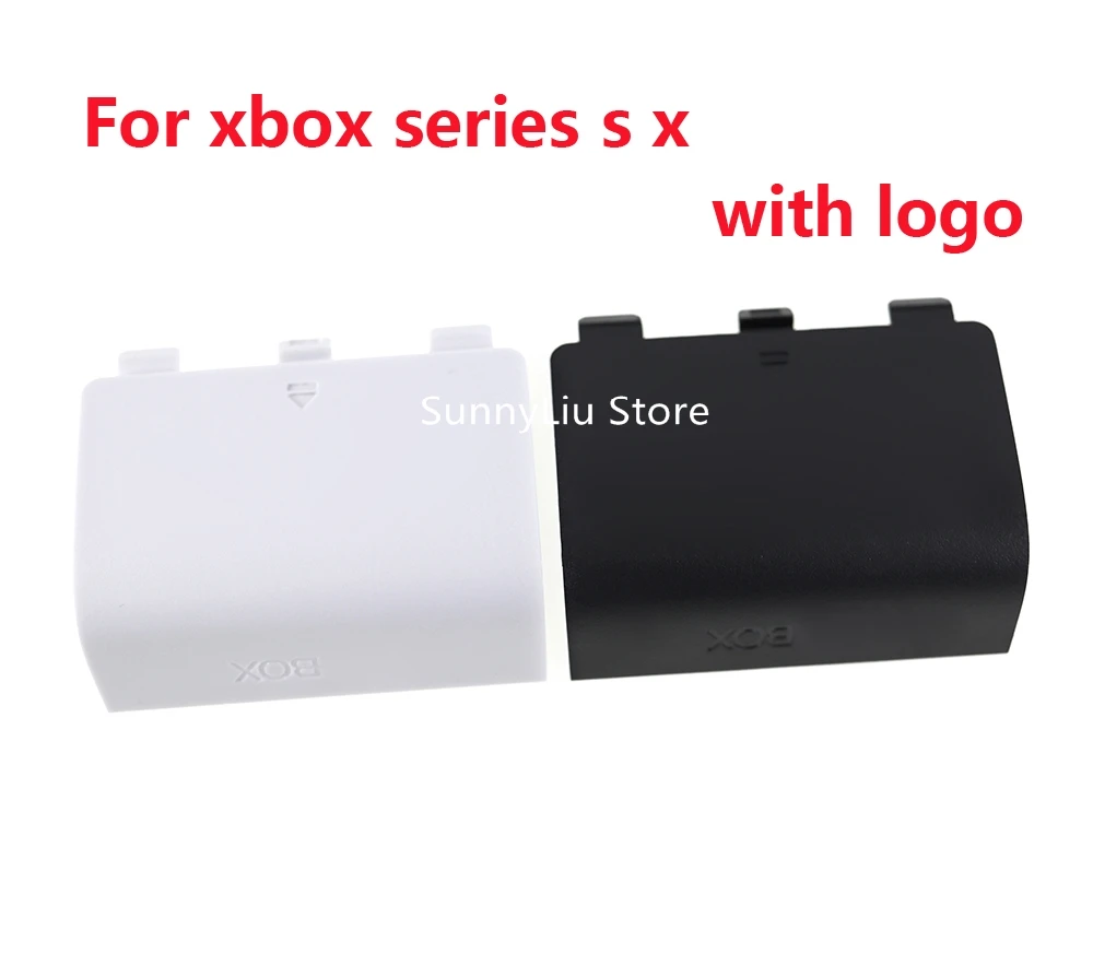 50pcs Black white Battery cover with Letter for XBox Series S X Battery Back Cover Lid Door Shell for xbox s x controller