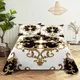 Beautiful Flowers Pattern Bedding Sheet Home Digital Printing Polyester Bed Flat Sheet With