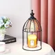 Candle Warmer Lamp with 2 Bulbs Cage Shape Aroma Wax Melting Lamp for Scented Candles Home Decor