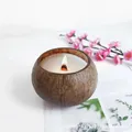 Coconut Candle Bowl (No Candle) Creative Interior Decor Coconut Shell Bowl Restaurant Candle Holder