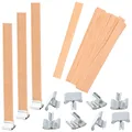 10pcs 13cm Wooden Candles Wick With Sustainer Tab Candle Wick Core For DIY Candle Making Supplies