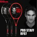 Wilson Black Racquet Tennis Racket V11 Federer Professional Racquet Prostaff Doubles Singles Student