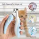 Professional Dog Nail Clippers With Led Light Pet Nail Clippers For Cats Dogs Splash-Proof Pet Cat