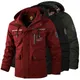 Fashion Men's Casual Windbreaker Jackets Hooded Jacket Man Waterproof Outdoor Soft Shell Winter Coat