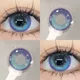 1pair Comic Pupil Color Contact Lenses Yearly Contact Lenses with Graduation