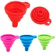 Collapsible Silicone Car Engine Funnel for Cars and Motorcycles Engine Oil Liquid Diesel Kerosene