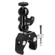 Metal Super Clamp Mount with Double Ball Head Magic Arm Clamp 1/4'' 3/8'' Hole for Mount DSLR Camera