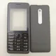 For Nokia 301 Full Housing Case Front Frame+Battery Cover +English Keypad (NO Middle Frame)