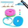 3M/5MP/8M/10M Outdoor Clothesline Travel Retractable Rope Washing Line Camping Drying Line Anti-Slip
