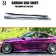 PSM Style Carbon Fiber Side Bumper Extension Skirt for BMW F80 M3 F82 F83 M4 Auto Racing Car Styling