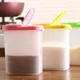 Simple Plastic Food Kitchen Container 2 Lids Sorting Rice Storage Box Container Sealed Crisper