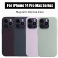 Original Magsafe Liquid Silicone Case For Apple iPhone 14 Pro Max 14 Plus Cover Wireless Charging