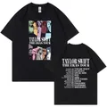 2023 World Tour T-shirt Taylor The Eras Tour Men Womens Fashion Aesthetic Short Sleeve Cotton