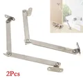 2PCS Stainless Steel Folding Pull Rod Cabinet Door Movable Lift Up Support Hardware Cabinets Hinges