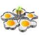 Stainless Steel Type 5pcs Omelet Molding Machine Omelet Mold Pancakes Omelet Cooking Tools Kitchen