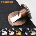 Stainless Magnetic Door Stops Steel Door Stopper Hidden Door Holders Catch Floor Nail-free Doorstop