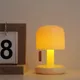 New Modern Mushroom Table Lamp Touch Control Desktop Lamp With Timer USB Rechargeable Night Light