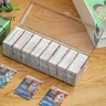 Scatola di mazzo di carte collezionabili a caldo trasparente scatola di carte di gioco da collezione
